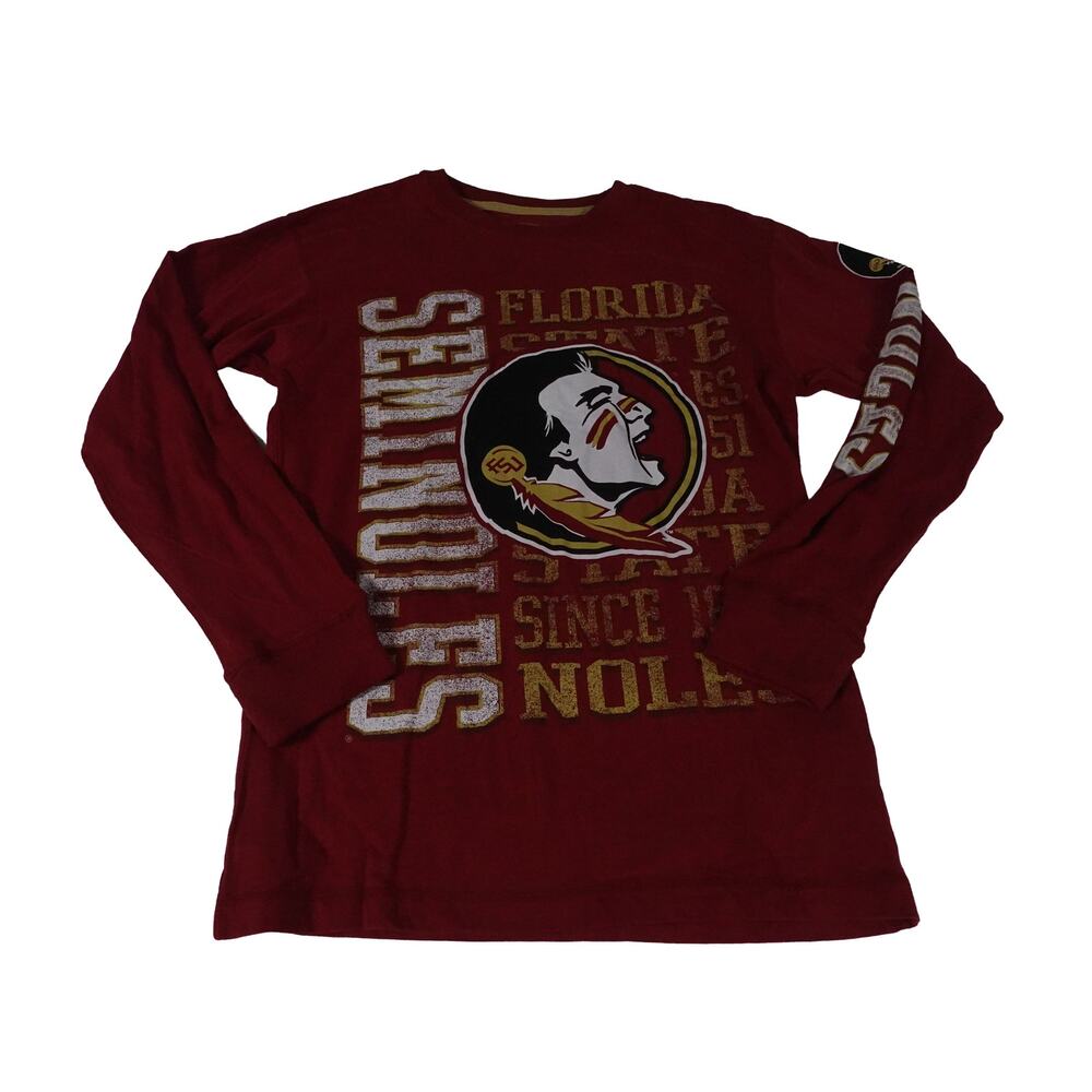 Florida State Seminoles Majestic Graphic Long Sleeve T Shirt Men's Medium NWT
